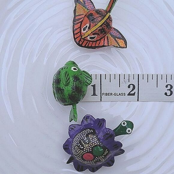 Lot of 3 | Vtg Mini Mexican sea creature bobble head Alebrijes - Picture 6 of 6